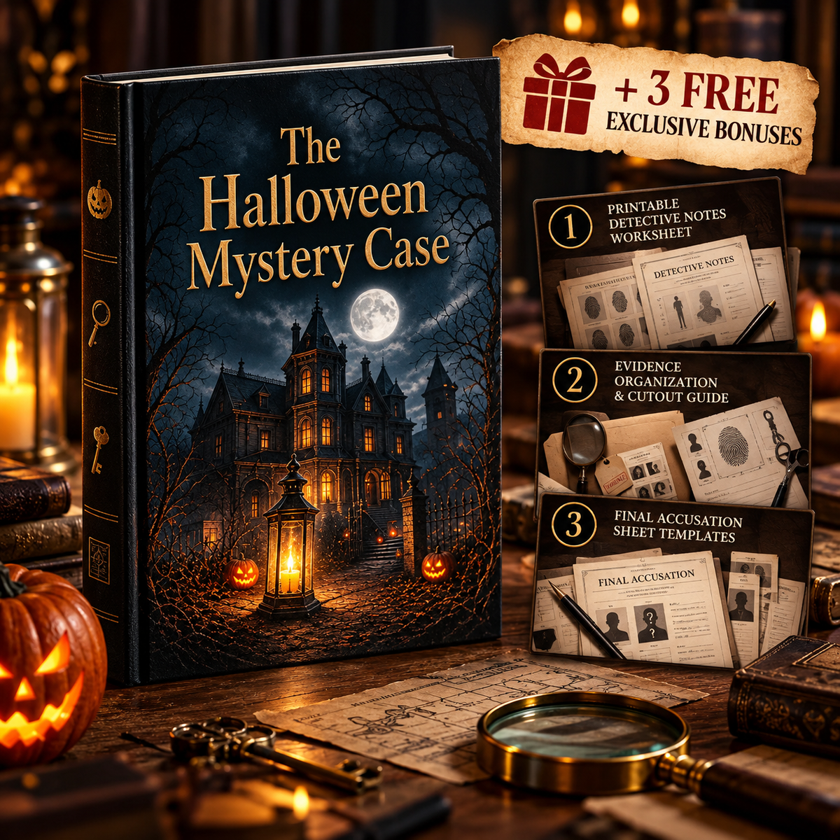 🕵️‍♀️The Halloween Mystery Case™ Solve the case. Uncover the truth. + 3 FREE Exclusive Bonuses