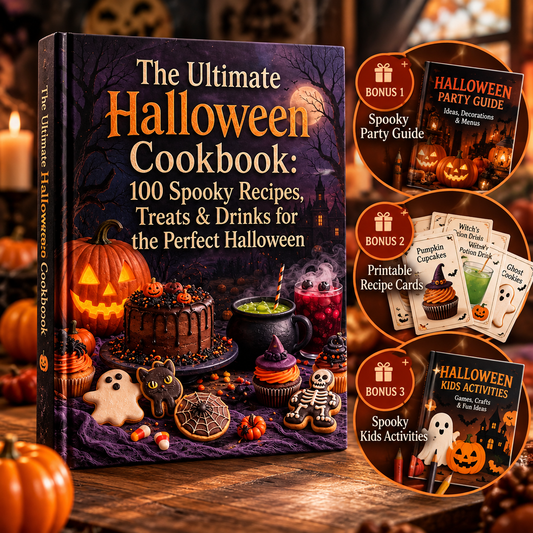 🎃 The Ultimate Halloween Cookbook + 3 FREE Exclusive Bonuses
